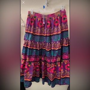 Women’s vintage Rodeo  Western  Wear,  Southwest, Aztec pattern skirt size L